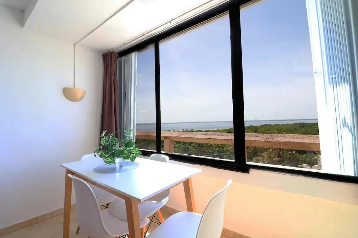 Apartment Lovely View, Beach Suite, 10 Min To Airport Hotelz -Sol3710- Cancun